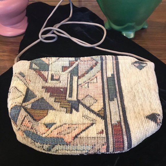 C.COLE NYC Handbags - C.COLE. NYC GEOMETRIC FABRIC BAG